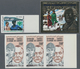 23346 Komoren: 1966/1998 (ca.), Accumulation In Folder With Stamps And Miniature Sheets Incl. Many IMPERFO - Autres & Non Classés