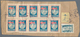 Delcampe - 23361 Korea-Nord: 1952/63 (ca.), Cut-outs From Commercial Mail To Sweden Inc. Front Or Part-front Covers ( - Corée Du Nord