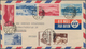 23370 Korea-Süd: 1954/55, Korean War, Neutral Nations Supervisiory Comittee NNSC Airmail Covers (8) Forwar - Corée Du Sud