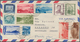 23371 Korea-Süd: 1954/55, Korean War, Neutral Nations Supervisiory Comittee NNSC Airmail Covers (9) Forwar - Corée Du Sud