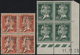23435 Libanon: 1924-45, Stock Of Mint Stamps And Blocks Including 1924 10c. & 30c. Pasteur, Surcharge Vari - Liban