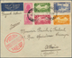 23458 Libanon: 1939/1954, Group Of Five Better Covers, E.g. 1939 1st Flight Beyrouth-Athens-Warsaw, 1944 M - Liban