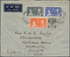 23525 Malaiische Staaten - Straits Settlements: 1937, Coronation Commemoratives On Covers (6, Inc. 4 Airma - Straits Settlements