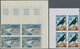 23620 Marokko: 1966/1990, U/m Collection Of Apprx. 140 IMPERFORATE Blocks Of Four Incl. Nice Thematic Issu - Maroc (1956-...)