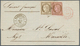 23641 Martinique: 1799/1882 (ca.), Group Of Six Entires (four Stampless And Two Bearing Adhesives), Slight - Autres & Non Classés