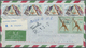23671 Mocambique: 1962/1969, Aprr. 50 Letters, Mostly Registered From Lourenco Marques To Switzerland. Als - Mozambique