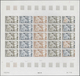 23709 Neukaledonien: 1974. Lot Of 5 Color Proof Sheets Of 25 For The Complete Issue "200th Anniversary Of - Autres & Non Classés