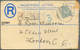 23752 Nigeria: 189371912, Lot Of Nine Comercial Items: Stationery Registered-covers, 1897 Niger-coast, Red - Nigeria (...-1960)