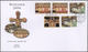 23803 Palästina: 1996-2000, Box Containing 666 FDC, Including Many Souvenir Sheets, Thematics Sports, Olym - Palestine