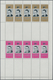 23888 Ras Al Khaima: 1966, American Astronauts, Six Complete Sets Of Four Gutter Sheets (comprising 2x5 St - Ras Al-Khaima