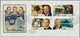 Delcampe - 23896 Ras Al Khaima: 1969/1970, Space/Apollo, Group Of Eight Cacheted Envelopes Incl. Six Souvenir Sheets. - Ras Al-Khaima