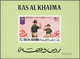 23899 Ras Al Khaima: 1970/1971, U/m Collection In A Thick Stockbook With Attractive Thematic Issues Like C - Ras Al-Khaima