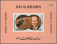 Delcampe - 23899 Ras Al Khaima: 1970/1971, U/m Collection In A Thick Stockbook With Attractive Thematic Issues Like C - Ras Al-Khaima