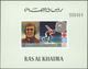 23907 Ras Al Khaima: 1972, U/m Collection In A Thick Stockbook With Attractive Thematic Issues Like Space, - Ras Al-Khaima