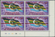 24145 Südjemen: 1968/1988 (ca.), Collection Of Blocks Of Four (1968/83) Mostly From Corners And The Later - Yémen