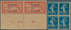 24178 Syrien: 1919, T.E.O. Overprints, Mint Assortment Of 19 Stamps Incl. Two Horiz. Pairs 5pi. On 40c., H - Syrie