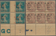 24192 Syrien: 1920-60, Collection Of Early Issues With Multiples, Blocks Of Four, Gutter Pairs, Varieties - Syrie