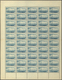 24213 Syrien: 1950/1955, U/m Accumulation Of 1.000 Stamps (sheets/larger Units), All Showing CLEAR OFFSET - Syrie