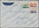 24238 Thailand: 1946-47: Group Of Nine Airmail Covers From Switzerland To Thailand, Different Frankings, A - Thaïlande