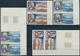 24261 Tschad: 1965-80, Four Stockcards With Imperf Stamps, Pairs And Blocks, Die Proofs, Thematics, Very F - Autres & Non Classés