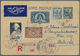 24275 Tunesien: 1895/1975 (ca.), Small Lot With About 40 Covers And Postal Stationeries With Several Moder - Tunisie (1956-...)