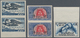 24281 Tunesien: 1953/1961, Almost Exclusively U/m Accumulation Of Apprx. 330 IMPERFORATE Stamps, Mainly Fr - Tunisie (1956-...)