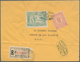 24314 Uruguay: 1923/1926, Group Of Five Better Airmail Covers. - Uruguay