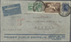 24315 Uruguay: 1926/1930, Lot Of Five Airmail Covers Bearing Frankings "Albatros" Airmail Stamps Incl. Reg - Uruguay