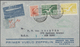 24315 Uruguay: 1926/1930, Lot Of Five Airmail Covers Bearing Frankings "Albatros" Airmail Stamps Incl. Reg - Uruguay