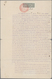 24644 Asien: 1896/1930 (ca.), Accumulation With About 30 Documents Mostly Bearing Fiscal Stamps Incl. Indi - Autres - Asie