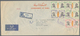 24672 Asien: 1965/1971, GULF STATES (Ajman, Dubai, Fujeira), Group Of Eight (mainly Registered) Airmail Co - Autres - Asie