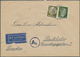 24807 Flugpost Deutschland: 1926/1944, Ca. 40 Belege Flugpost Und Etwas Einfache Zeppelinpost. Interessant - Poste Aérienne & Zeppelin