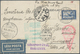 24813 Flugpost Europa: 1909/1940 (ca.), Accumulation In Two Albums With About 220 Mostly Airmail Covers Wi - Autres - Europe