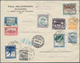 24813 Flugpost Europa: 1909/1940 (ca.), Accumulation In Two Albums With About 220 Mostly Airmail Covers Wi - Autres - Europe