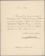 25157 Thematik: Königtum, Adel / Royalty, Nobility: 1880/1900 (ca): ROYAL Correspondence Of Queen Maria Cr - Familles Royales