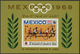 25298 Thematik: Olympische Spiele / Olympic Games: 1968, Yemen Kingdom, Olympic Games Mexico, Imperf. Souv - Sonstige & Ohne Zuordnung