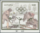 25352 Thematik: Olympische Spiele / Olympic Games: 1993, Guyana. Set Of 100 GOLD Souvenir Sheets And 100 S - Autres & Non Classés