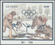 25352 Thematik: Olympische Spiele / Olympic Games: 1993, Guyana. Set Of 100 GOLD Souvenir Sheets And 100 S - Autres & Non Classés