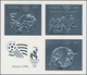 25356 Thematik: Olympische Spiele / Olympic Games: 1993, Guyana. Set Of 50 GOLD Miniature Sheets Of 3 (Mi. - Autres & Non Classés