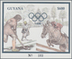 25359 Thematik: Olympische Spiele / Olympic Games: 1993, Guyana. Complete Set Of 5 Times 2 GOLD And SILVER - Sonstige & Ohne Zuordnung