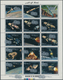 25469 Thematik: Raumfahrt / Astronautics: 1969/1970, APOLLO 12+14, Yemen Kingdom Apollo 12 Se-tenant Sheet - Autres & Non Classés