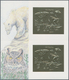 25723 Thematik: Tiere-Insekten / Animals-insects: 1994, Guyana. Set Of 50 GOLD Souvenir Sheets And 50 SILV - Autres & Non Classés