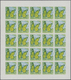 25797 Thematik: Tiere-Schmetterlinge / Animals-butterflies: 1968, Burundi. Progressive Proofs Set Of Sheet - Schmetterlinge