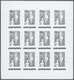 25891 Thematik: Weihnachten / Christmas: 1984, Cook Islands. Progressive Proofs Set Of Sheets For The CHRI - Noël