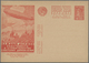 25905 Thematik: Zeppelin / Zeppelin: 1930/1932, Lot Of Five Unused Soviet Union Stationery Cards With "Zep - Zeppelins