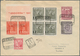 26053 Andorra - Spanische Post: 1948/1953, National Symbols: 28 Letters And Cards, As Registered Mail, Air - Autres & Non Classés