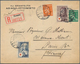 26324 Finnland: 1935/1939, Group Of 8 Registered Covers Sent From Kuopio To Paris, Predominantly Franked W - Lettres & Documents