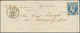 26392 Frankreich: 1855/1975 (ca.), Group Of Four Entires Incl. 20c. "Bordeaux" On 1871 Algier Lettersheet, - Oblitérés