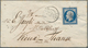 26392 Frankreich: 1855/1975 (ca.), Group Of Four Entires Incl. 20c. "Bordeaux" On 1871 Algier Lettersheet, - Oblitérés