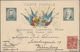 26407 Frankreich: 1871/1945 (ca.), Interesting Lot Of Ca. 90 Covers, Postcards And Postal Stationeries, Ma - Oblitérés